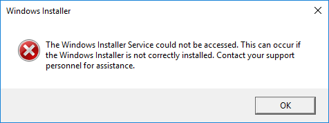 Windows 安装程序错误
