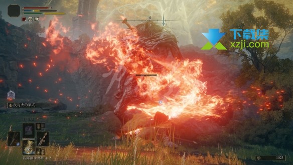 《艾尔登法环》游戏中夜与火之剑战灰技能释放方法介绍