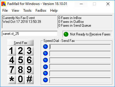 FaxMail for Windows界面