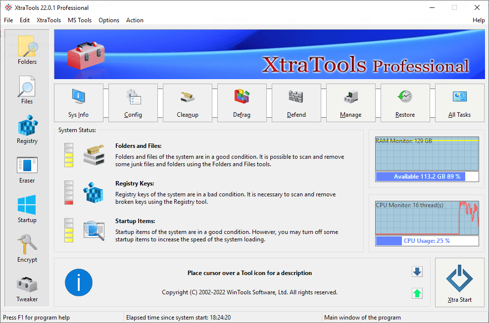 XtraTools Pro(系统优化工具) 24.2.1截图（1）
