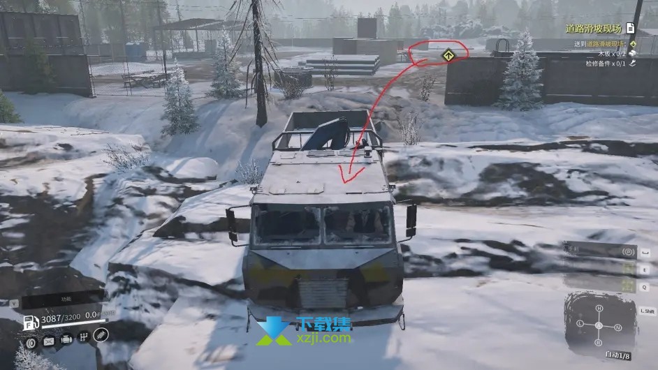 《雪地奔驰》游戏中乌尔斯卡河金属卷获取方法