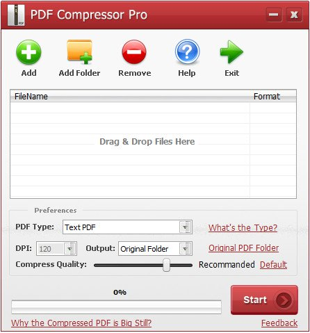 PDF Compressor Pro界面