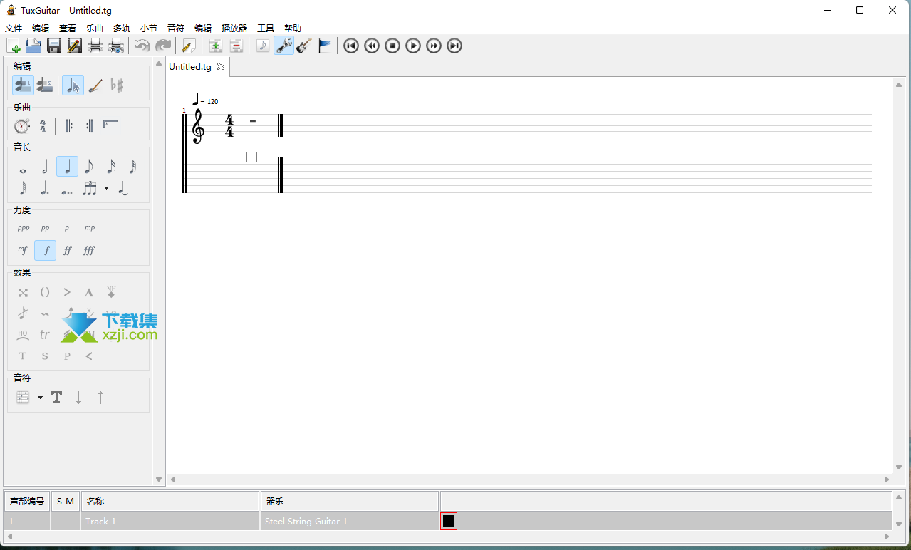 TuxGuitar界面