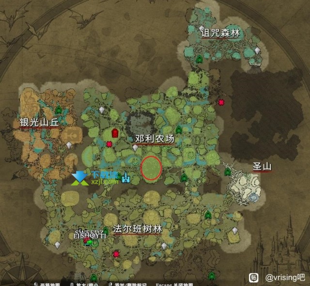《吸血鬼崛起》游戏中闹鬼铁矿位置在哪