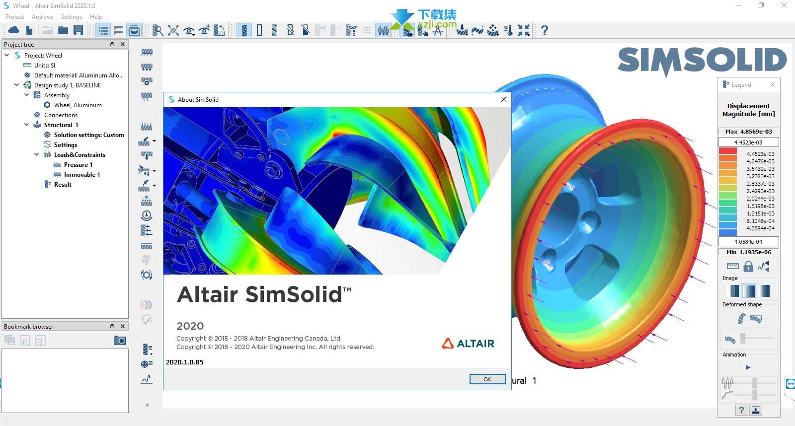 Altair SimSolid2020版界面
