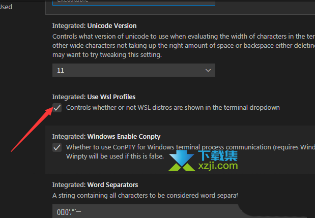 VS Code怎么禁止使用WSL配置文件 VSCode终端不显示wsl发行版方法