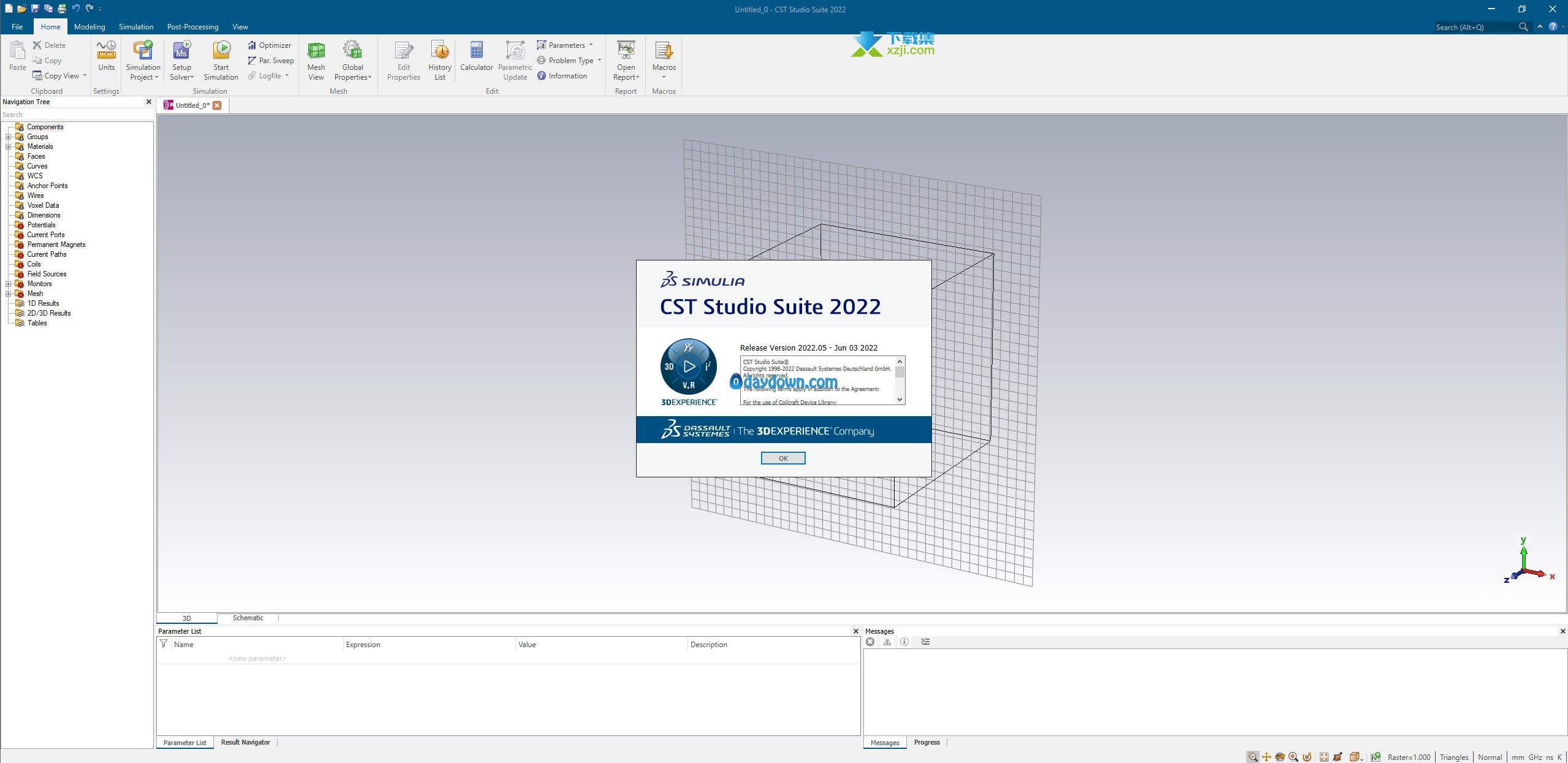 CST Studio Suite 2022界面