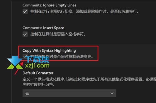 Vscode怎么设置控制复制语法高亮 Vscode复制语法高亮设置方法