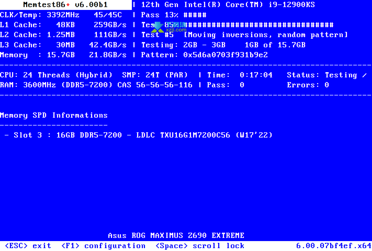 Memtest86+(内存测试工具)v6.20免费版截图（3）