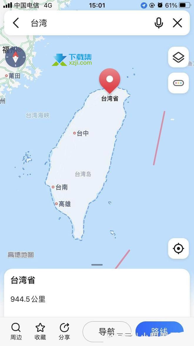 百度地图App怎么查看台湾省街道地图 百度地图查看台湾省街道方法