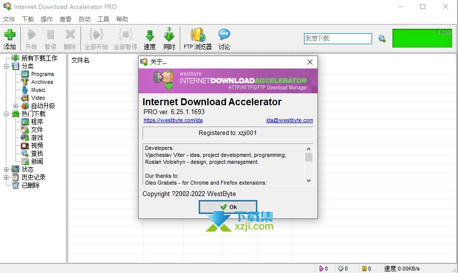 Internet Download Accelerator Pro界面