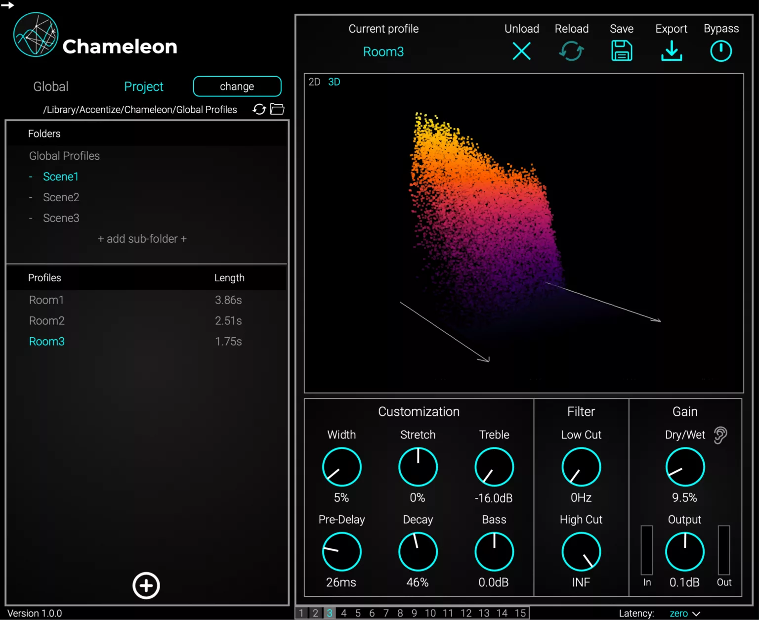 Accentize Chameleon界面