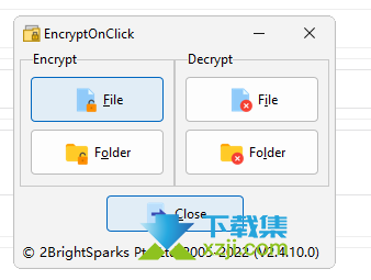 EncryptOnClick界面