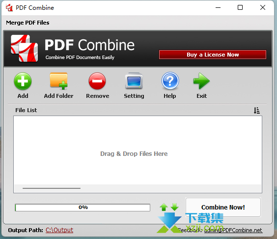 PDF Combine界面