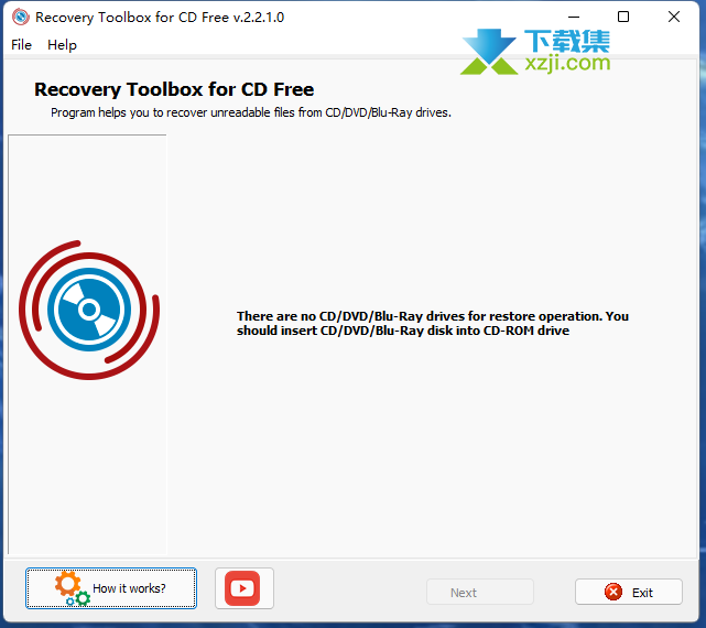 Recovery Toolbox for CD界面