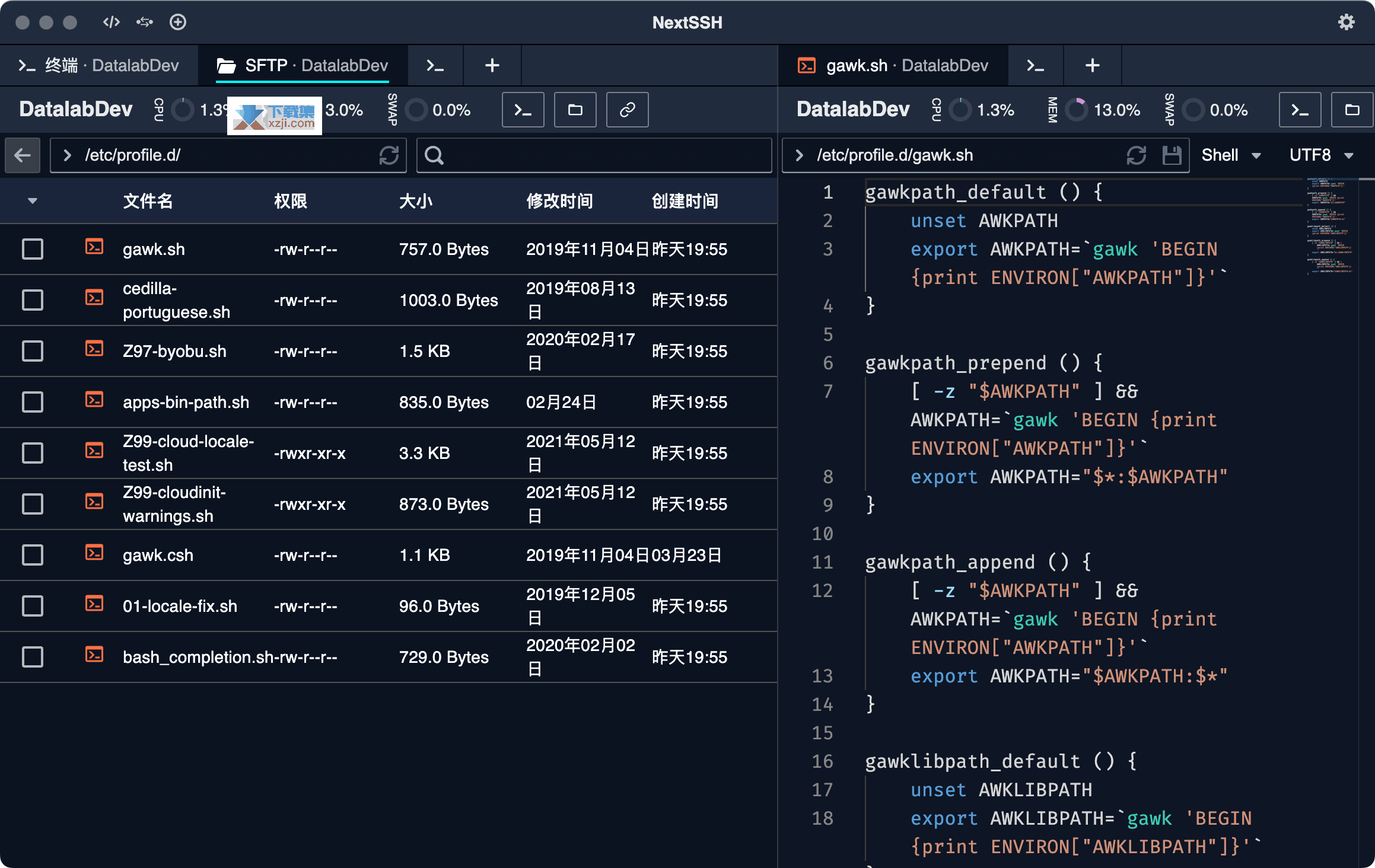 NextSSH界面1