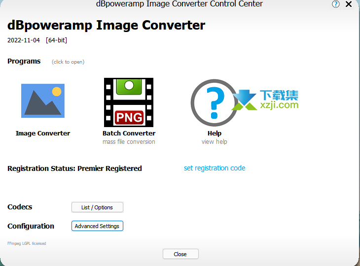 dBpoweramp Image Converter界面