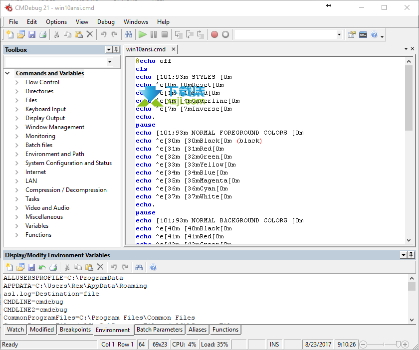 CMDebug界面