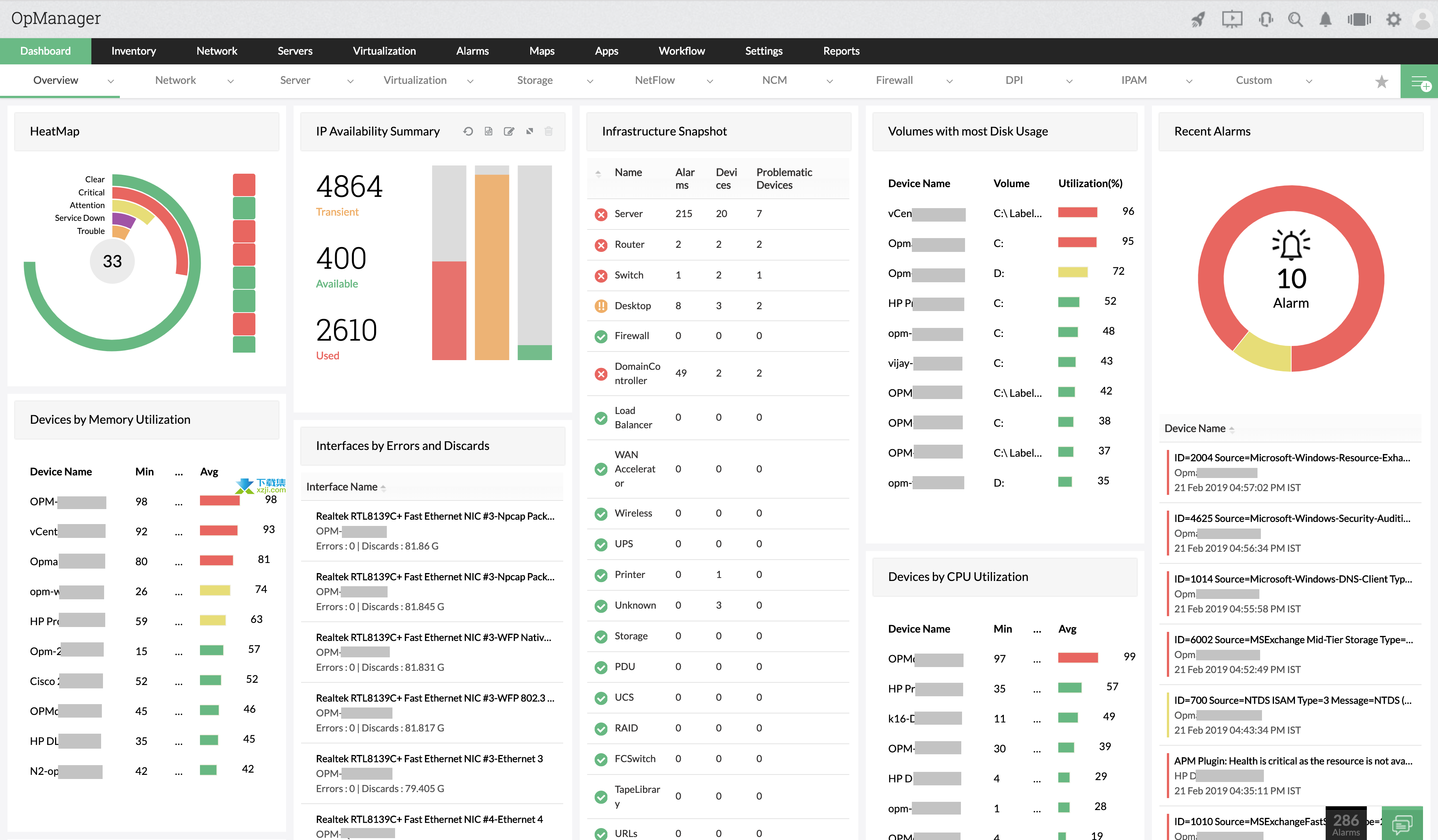 ManageEngine OpManager界面2