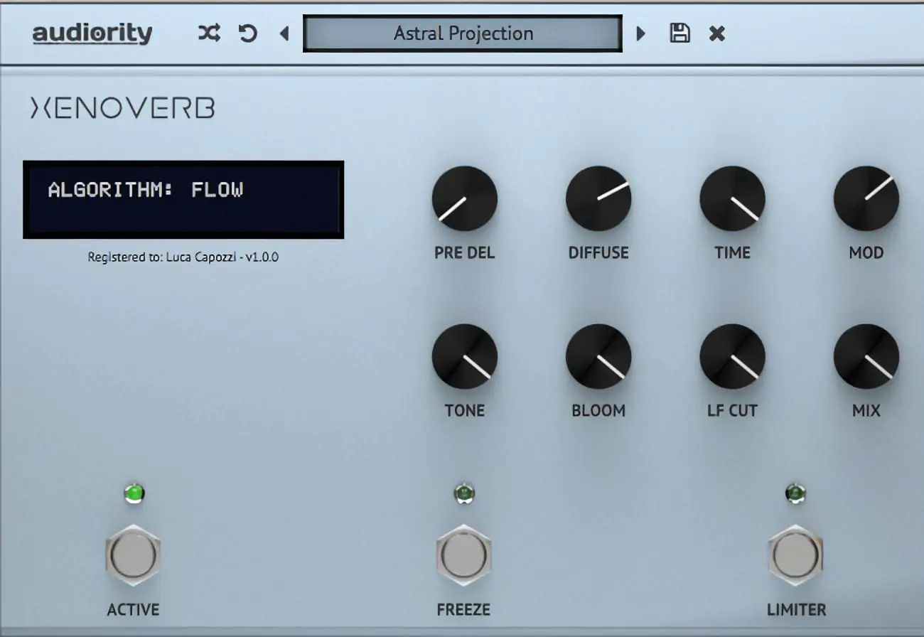 Audiority XenoVerb破解版(混响处理器)v1.4.2免费版