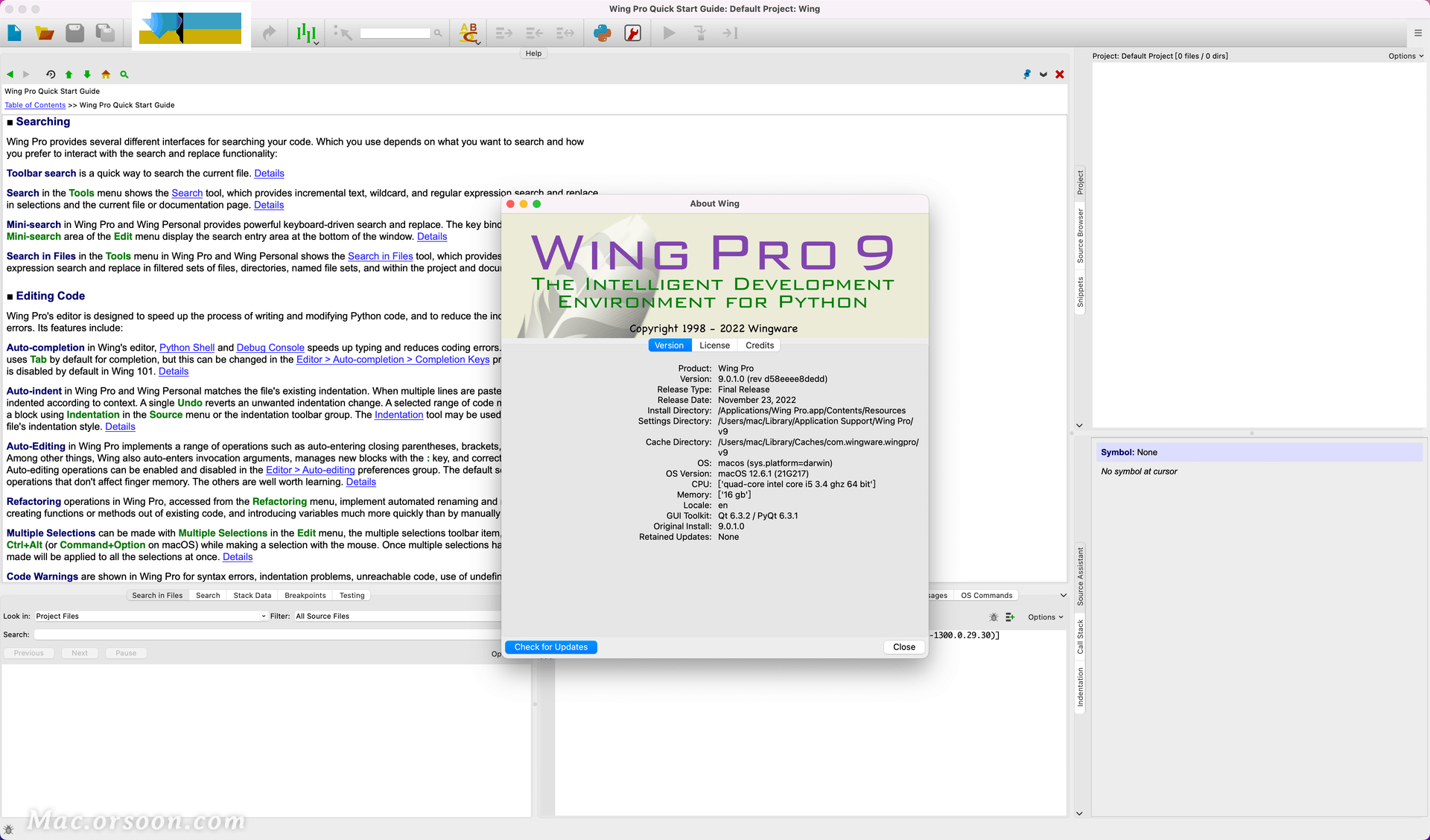Wing IDE Pro界面