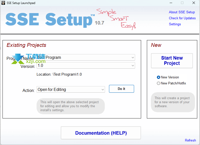 SSE Setup界面