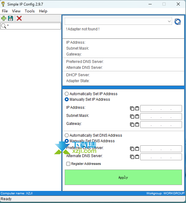 Simple IP Config界面