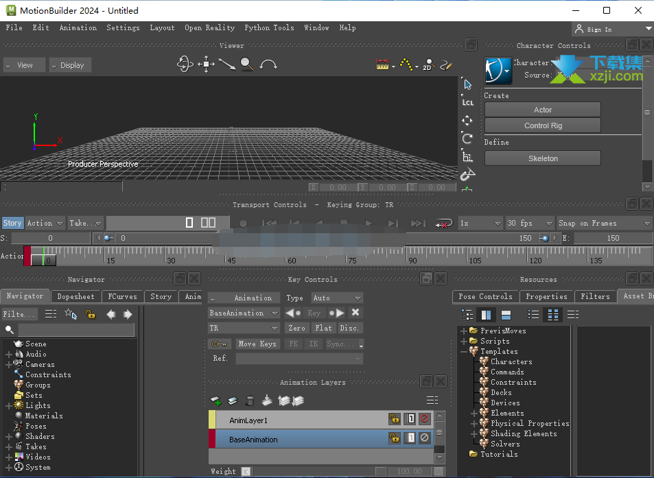 Autodesk MotionBuilder界面