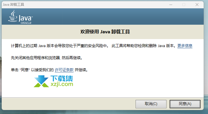 Java Uninstall Tool界面