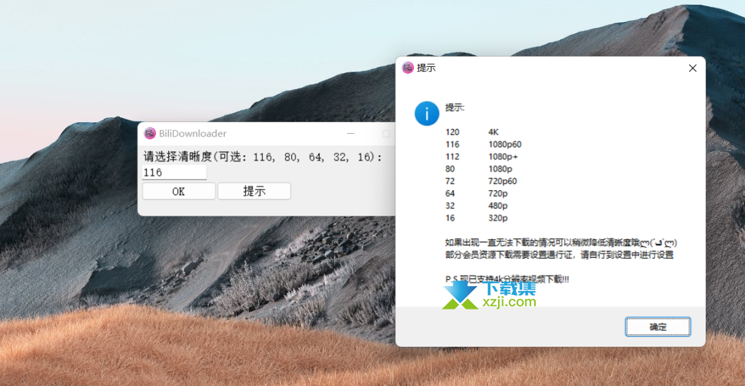 BiliDownloader界面1