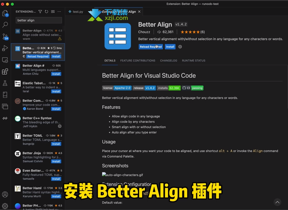 提升代码可读性！VS Code Better Align插件的安装和使用方法