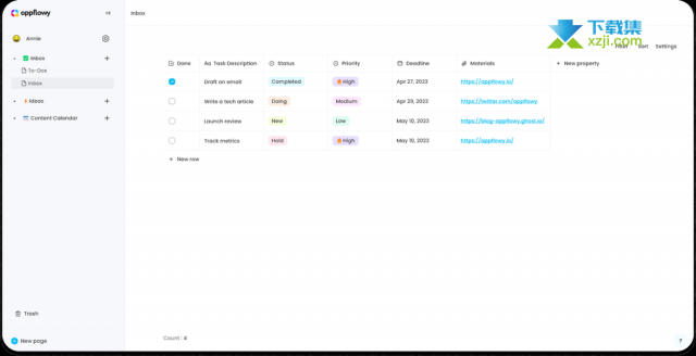 AppFlowy – 开源的个人笔记、知识库和任务管理工具