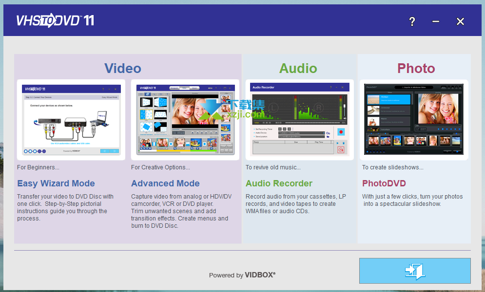 VIDBOX VHS to DVD界面