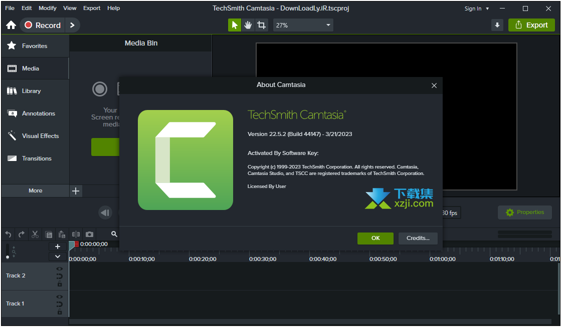 TechSmith Camtasia界面