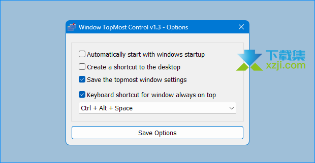 Window TopMost Control界面1