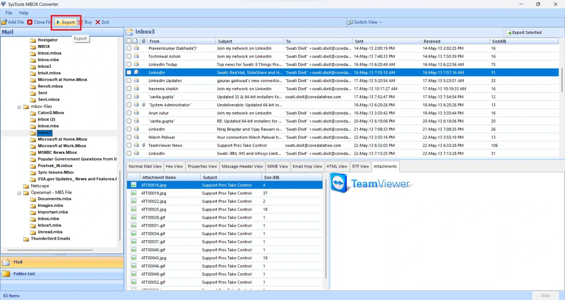 SysTools MBOX Converter界面1