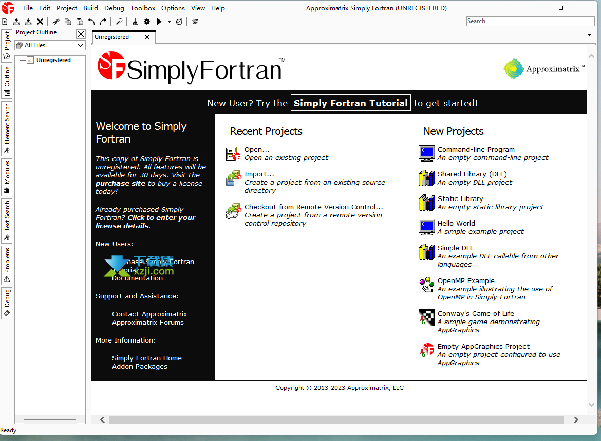 Approximatrix Simply Fortran界面