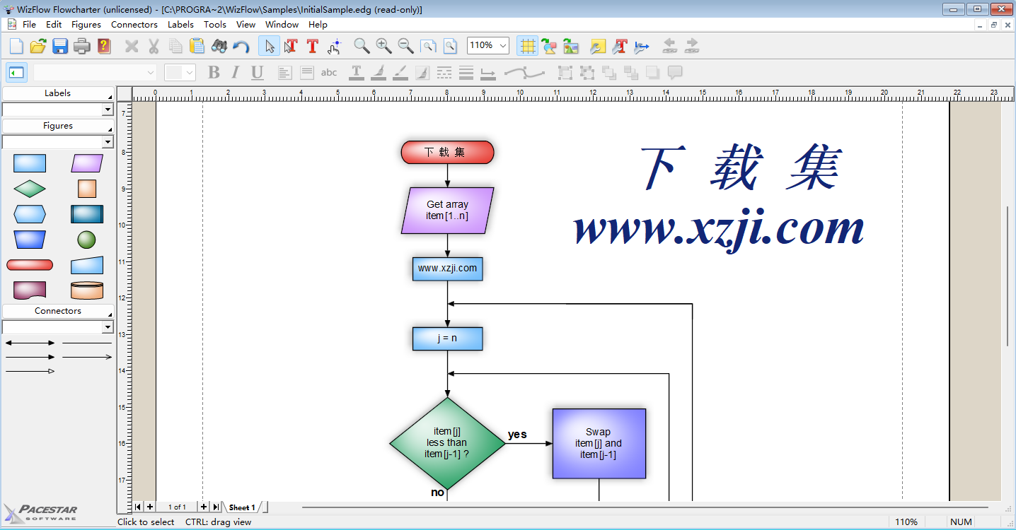 WizFlow Flowcharter Pro界面