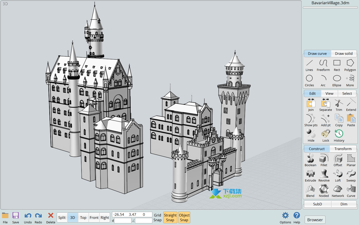 Moi3D界面2