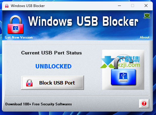 Windows USB Blocker界面