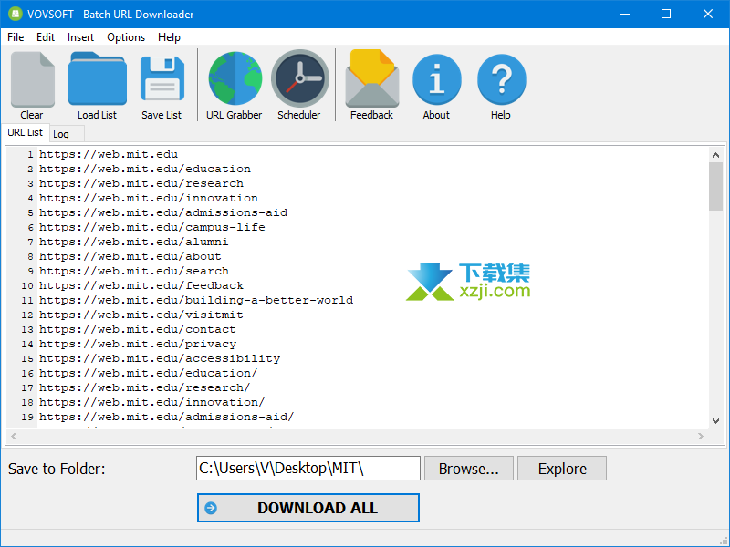 Batch URL Downloader界面