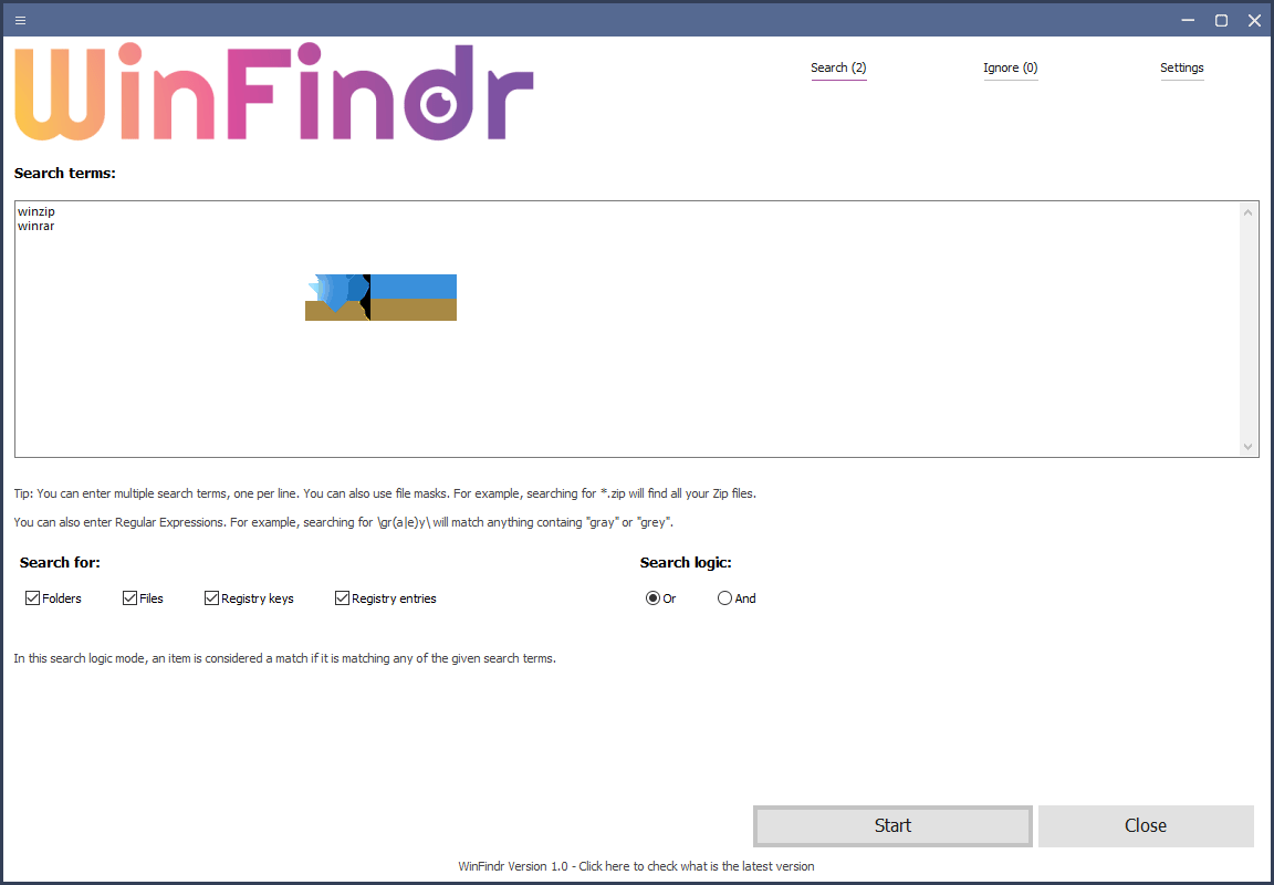 WinFindr界面