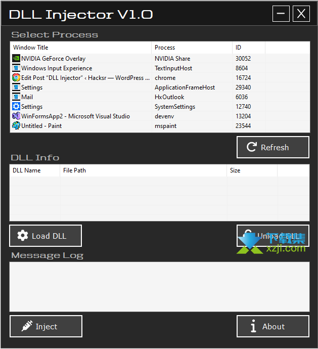 DLL Injector界面