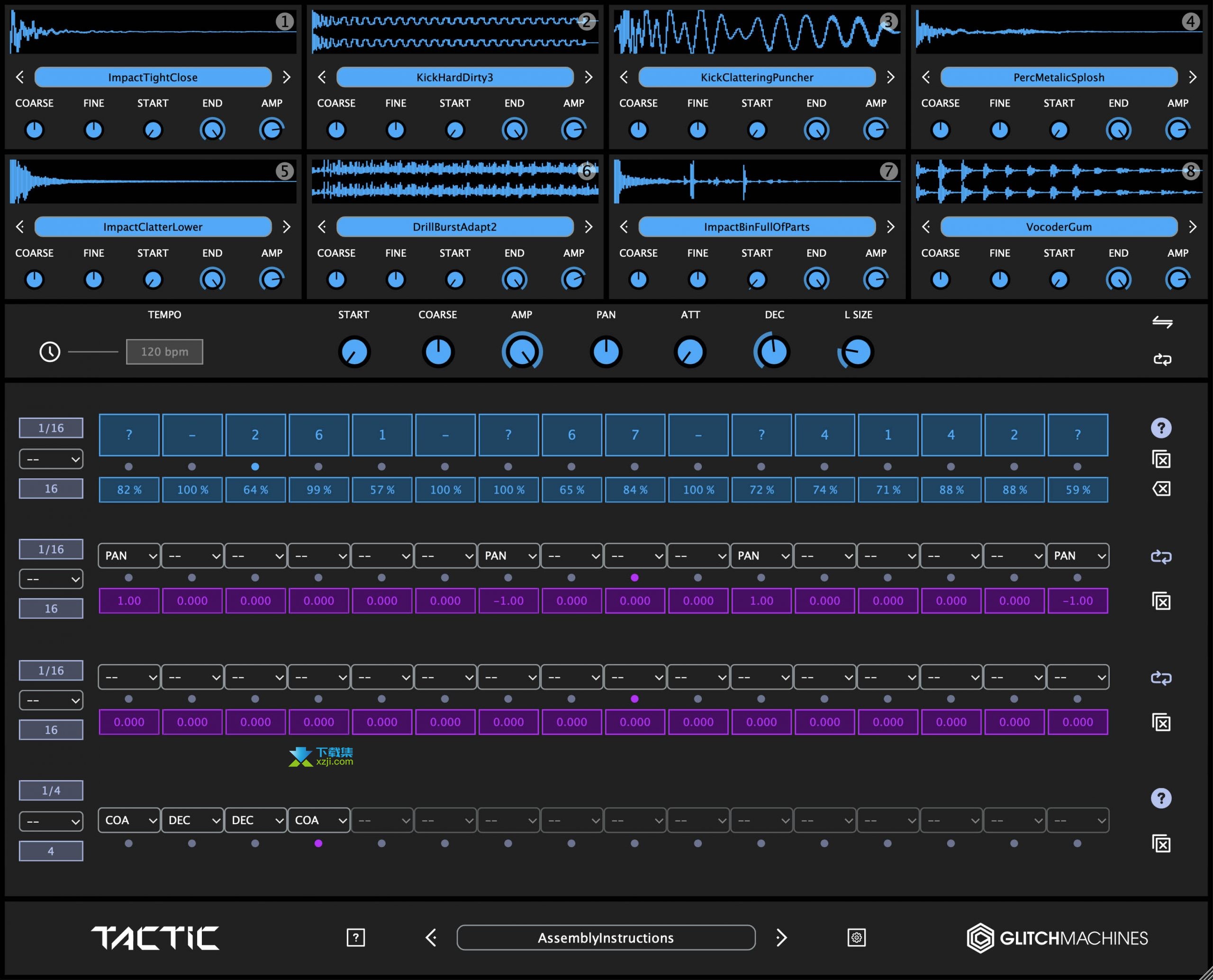 Glitchmachines Tactic(打击乐短语生成器)v1.3免费版