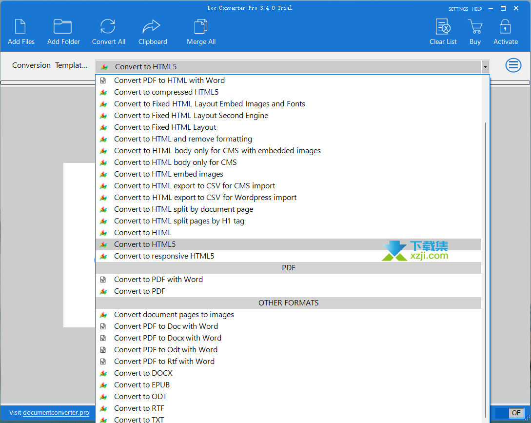 Doc Converter Pro界面