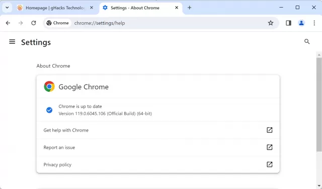 Google发布Chrome浏览器119稳定版：增强安全性和同步功能