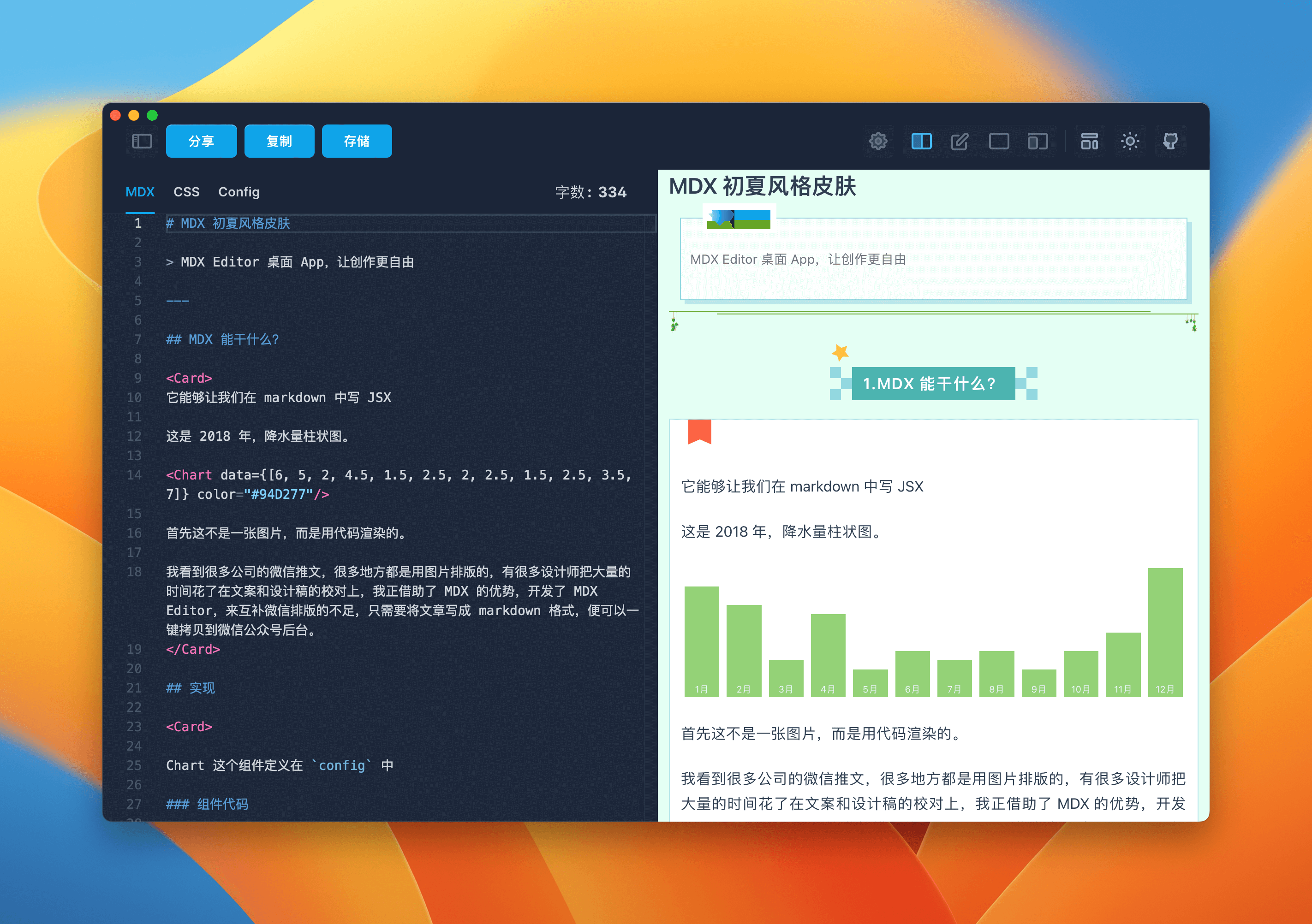 MDX Editor界面