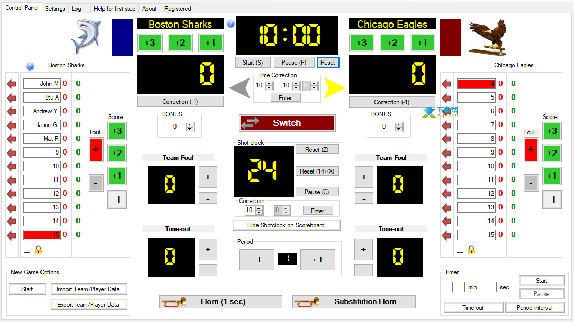 Basketball Scoreboard Pro界面