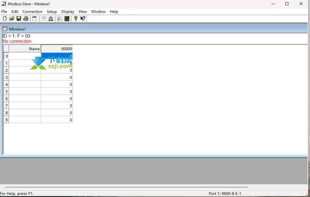 Modbus Slave界面