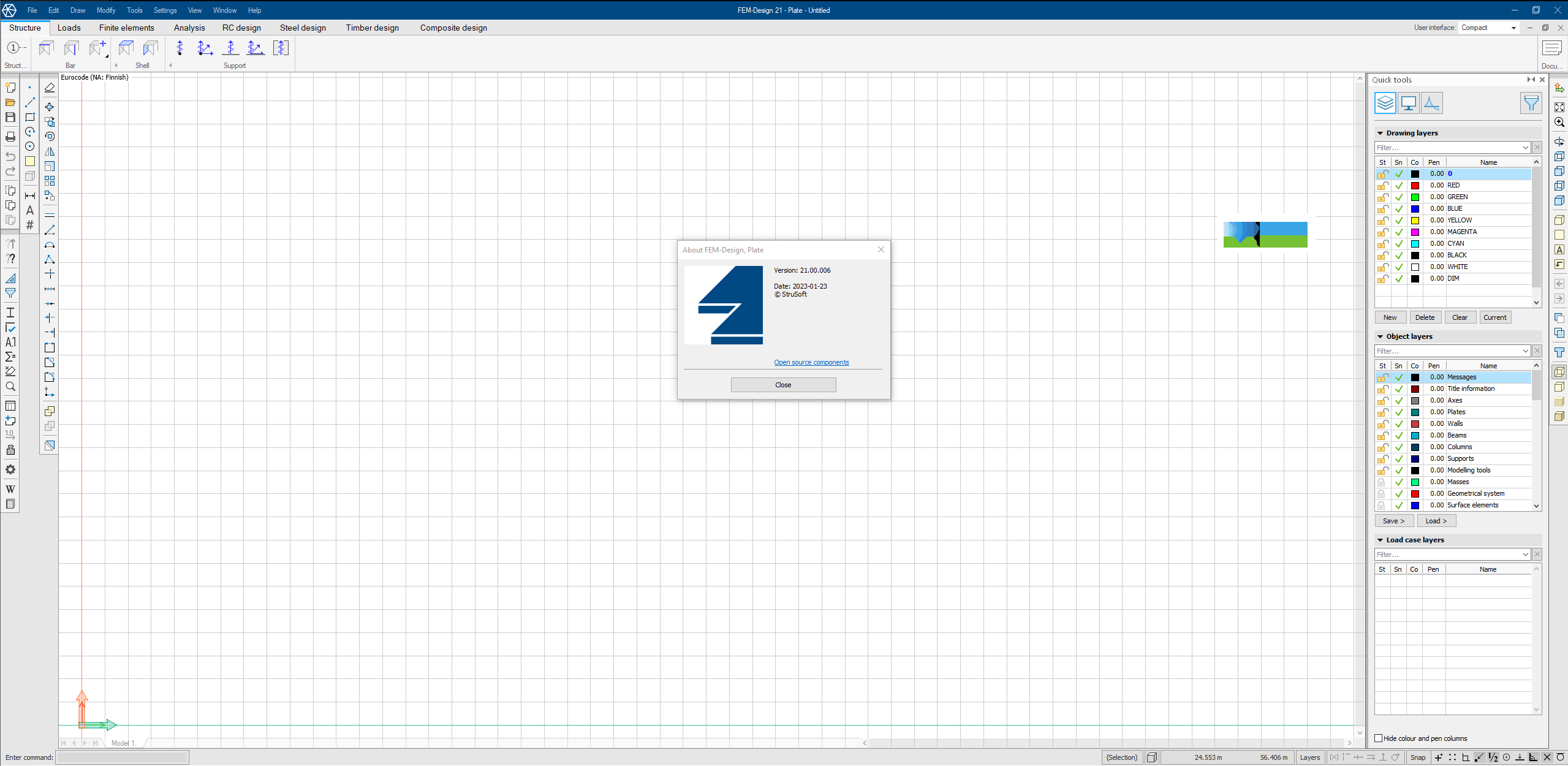 StruSoft FEM-Design Suite界面1